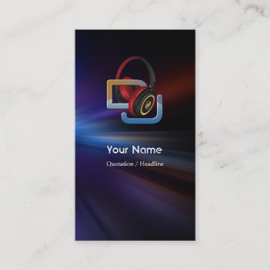 Cartão de indústria musical do DJ