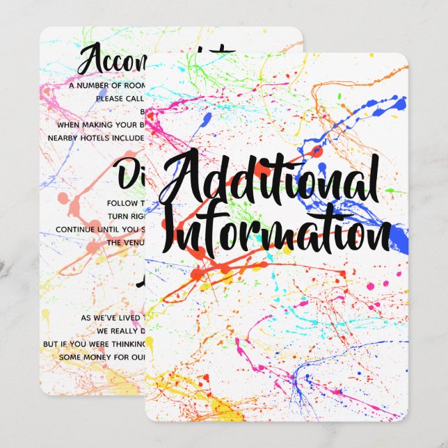 Cartão de Informação Adicional Manchas (Frente/Verso)