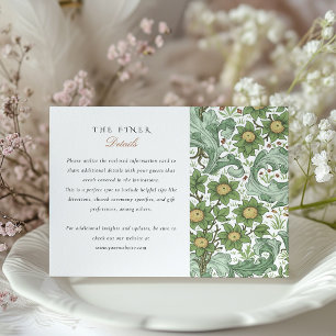 Cartão de Informação Botânica Clássico