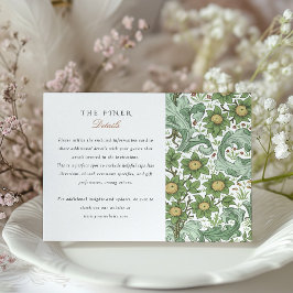 Cartão de Informação Botânica Clássico