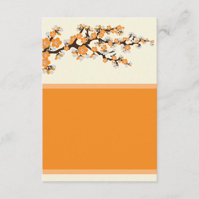 Cartão de informação Cherry Blossoms (3,5" x 5") - (Frente)
