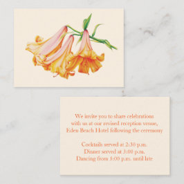 Cartão de informação de casamento para flores de B