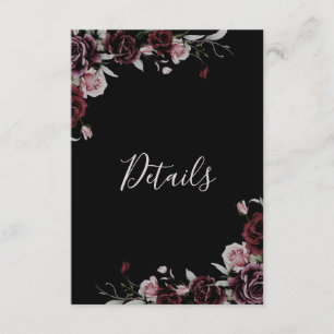 CARTÃO DE INFORMAÇÕES