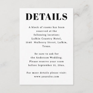 CARTÃO DE INFORMAÇÕES 