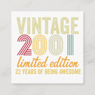 Cartão De Informações 22º aniversário