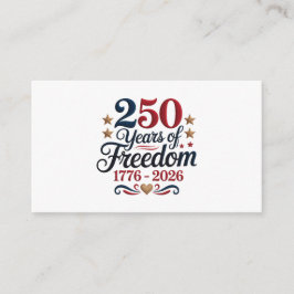 Cartão De Informações 250º Aniversário da América