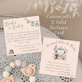 Cartão De Informações 2 livros laterais para bebê e Chá cápsula do tempo