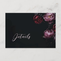 3D Peony Flowers Dark Moody