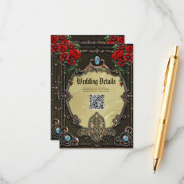 Cartão De Informações A armação ostenta um design opulente