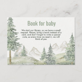 Cartão De Informações A aventura da floresta inicia o chá de fraldas