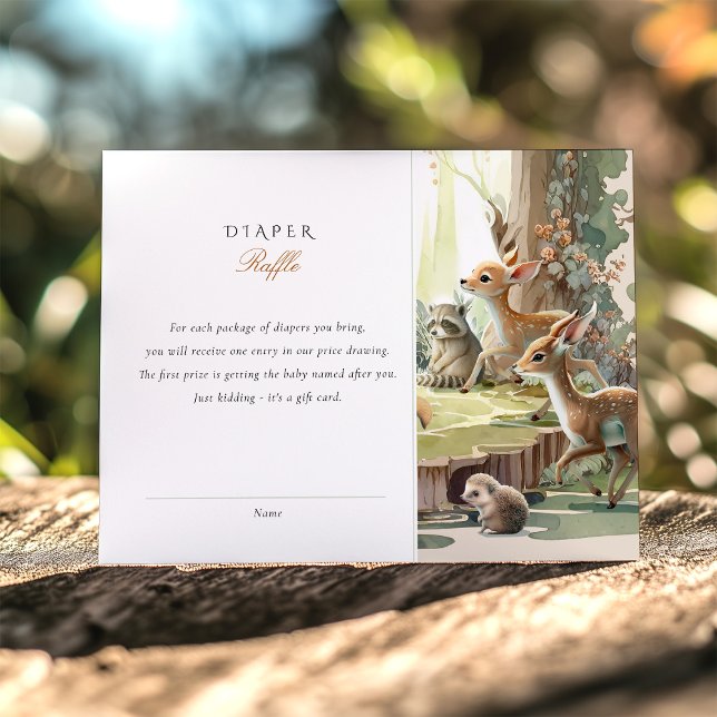 Cartão De Informações A Hilaridade oferece placa de Fralda Raffle para C (Criador carregado)