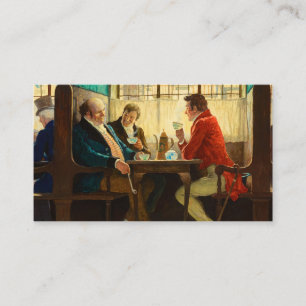 Cartão De Informações A história do café, 1940, por Newell Convers Wyeth