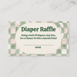 Cartão De Informações A Little Matcha Babe Matcha Diaper Raffle 