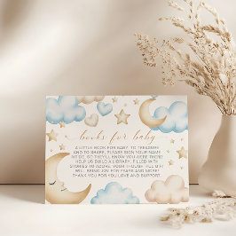 Cartão De Informações A little piece of heaven baby shower book request