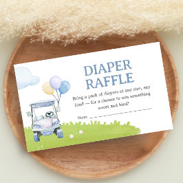 Cartão De Informações A Little Putter Golf Baby Shower Diaper Raffle