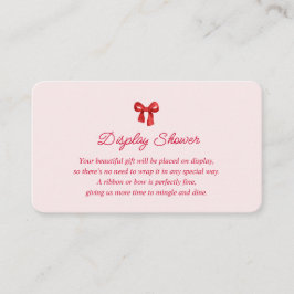 Cartão De Informações A Little Sweetheart Valentine Coquette Baby Shower