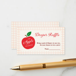Cartão De Informações A Maçã De Nossa Fralda De Olho Raffle