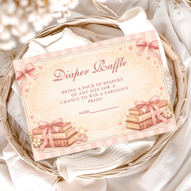 Cartão De Informações A New Chapter Storybook Diapper Raffle (Criador carregado)