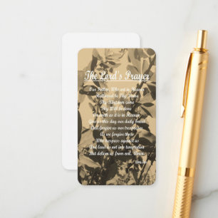 Cartão De Informações A Oração dos Lordes