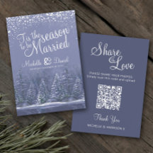 A QR de casamento partilha o amor casamento no inv