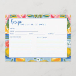 Cartão De Informações A receita do chá de panela de limão de Verão La do