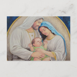 Cartão De Informações A Sagrada Família: Retrato do Amor Divino