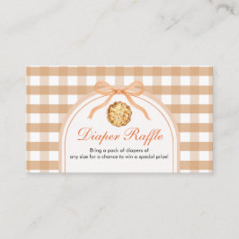 Cartão De Informações A tarte está a caminho da Fralda Chá de fraldas Ra