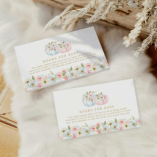 Cartão De Informações Abaixar Abóbora Gênero Revelar Livros para Bebê