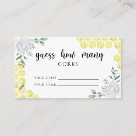 Cartão De Informações Abelhas florais - adivinhem quantos jogos de noiva