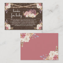 Abóbora de Madeira com Floral Rosa Poeirento Livro