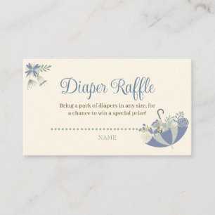 Cartão De Informações Abril Chás Trazem Flores Fralda Raffle