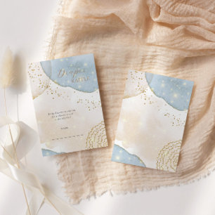 Cartão De Informações Abstrato de de de de Magia Chá de fraldas Moderno