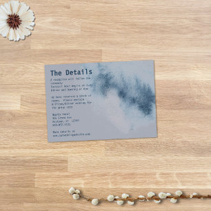 Cartão De Informações Abstrato moderna - Chata Azul - Cinza - Cor da Águ