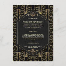 Acomodação de Casamento Glam Roaring 20s Gatsby