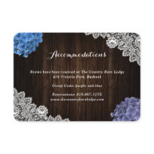 Acomodação de Hotel de Casamento Floral Azul Roxo