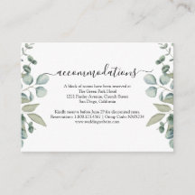 Acomodações de hotel para casamento com verde de e