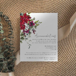 Cartão De Informações Acomodações para um Casamento Alegre