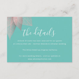 Cartão de Informações Acompanhantes Detalhes do Ca