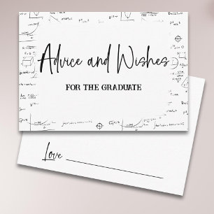 Cartão De Informações Aconselhamento Branco Preto e Deseja Formando Mate