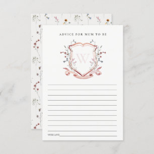 Cartão De Informações Aconselhamento De Derrame De Flor Selvagem Rosa Pa