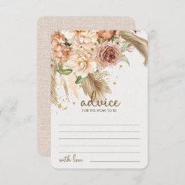 Cartão De Informações Aconselhamento de erva Pampas para pais mães Cartã