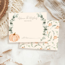 Cartão De Informações Aconselhamento e Desejo Pequeno Chá de fraldas de 