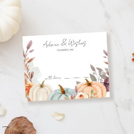 Cartão De Informações Aconselhamento e Desejo Pequeno Chá de fraldas de