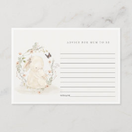 Cartão De Informações Aconselhamento Floral A Coelhinho De Mãe Para Chás