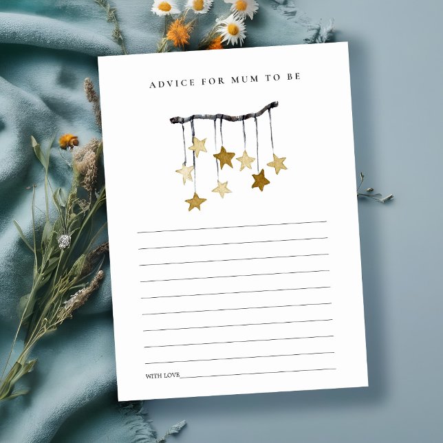 Cartão De Informações Aconselhamento móvel em estrela amarela branca par (Criador carregado)