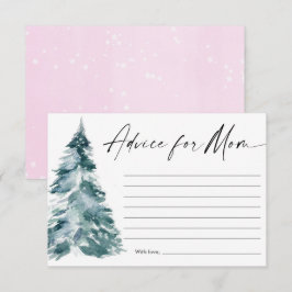 Cartão De Informações Aconselhamento para chá de fraldas da árvore de Na