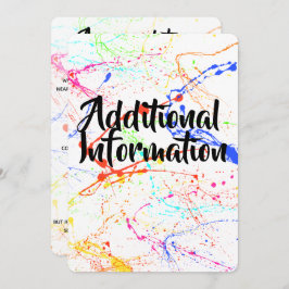 Cartão de Informações Adicionais Manchado