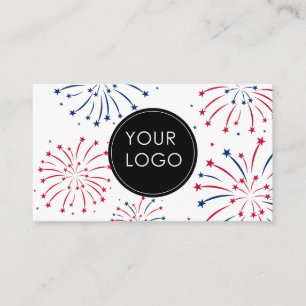 Cartão De Informações Adicionar logotipo 4 de julho do Business Company