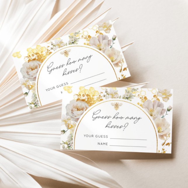 Cartão De Informações Adivinha quantos beijos joga noiva (Criador carregado)