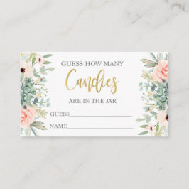 Cartão De Informações Adivinhem quantas doces estão no vidro